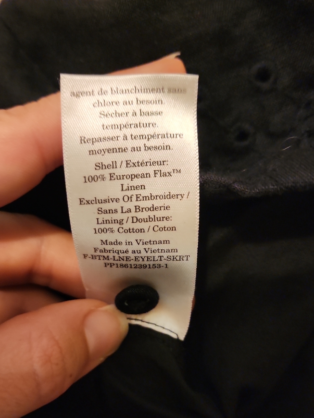 EUC 100% Linen Everlane Eyelet Skirt - Picture 12 of 12